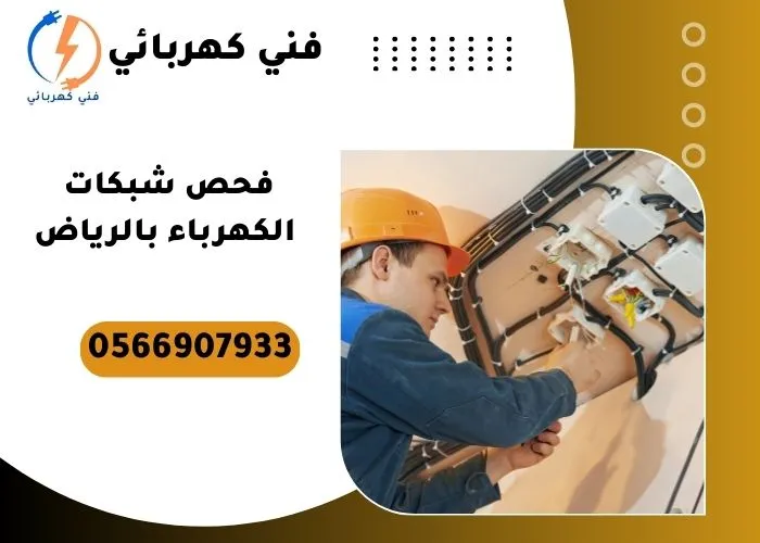 فحص شبكات الكهرباء بالرياض